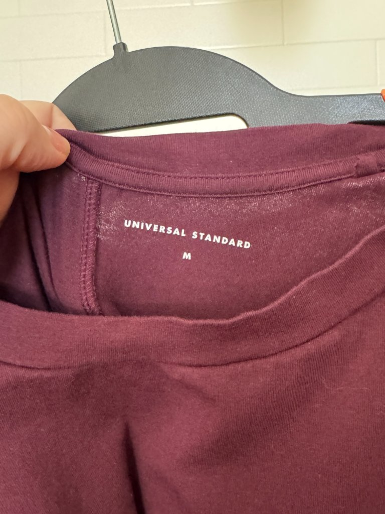 Euc Universal Standard Short Sleeve Misa Tie-Front Dress Us M (18-20) Eggplant — image 4 of 7